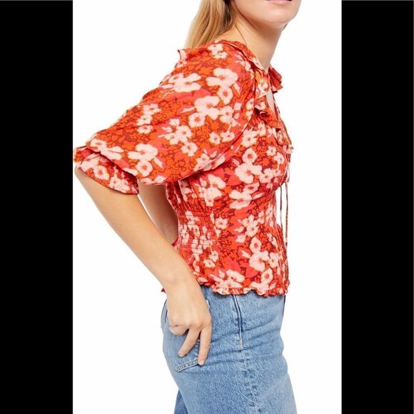 NWT Free People Floral Top - Picture 3 of 6